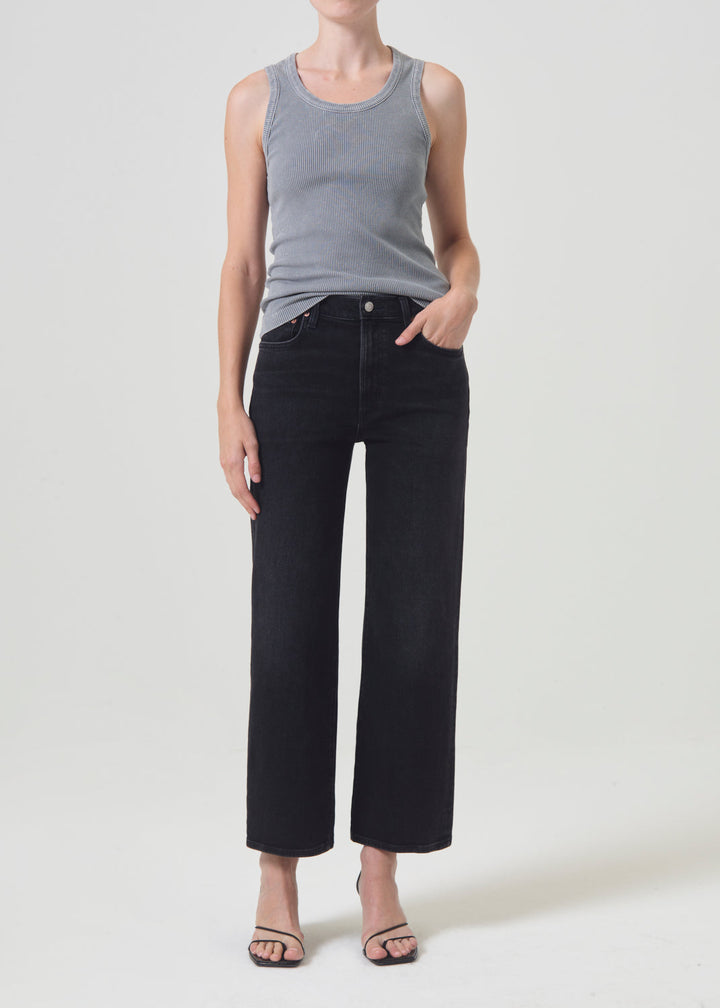 Harper Crop Jean in Hush