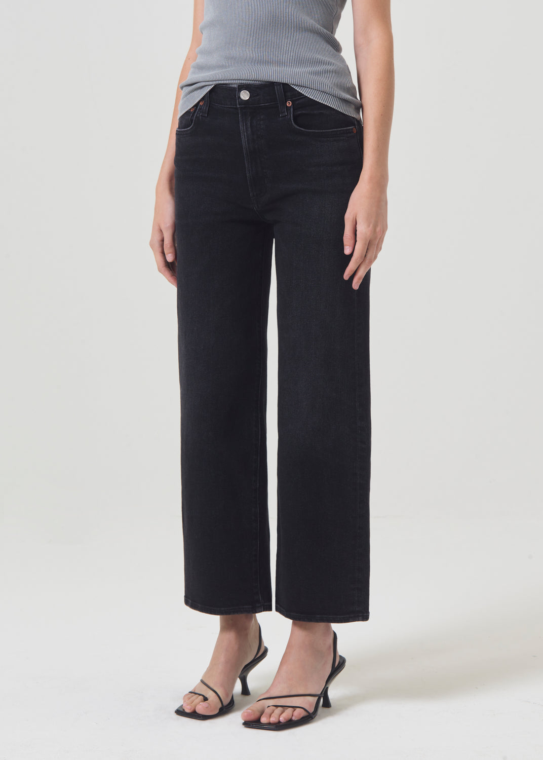 Harper Crop Jean in Hush