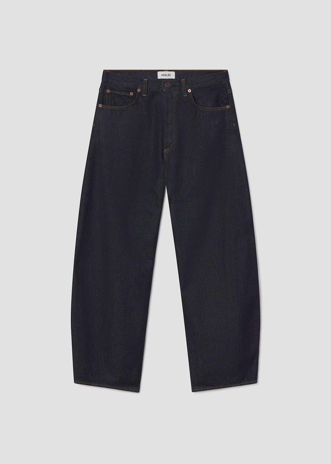 Luna High Rise Pieced Taper in Rinse