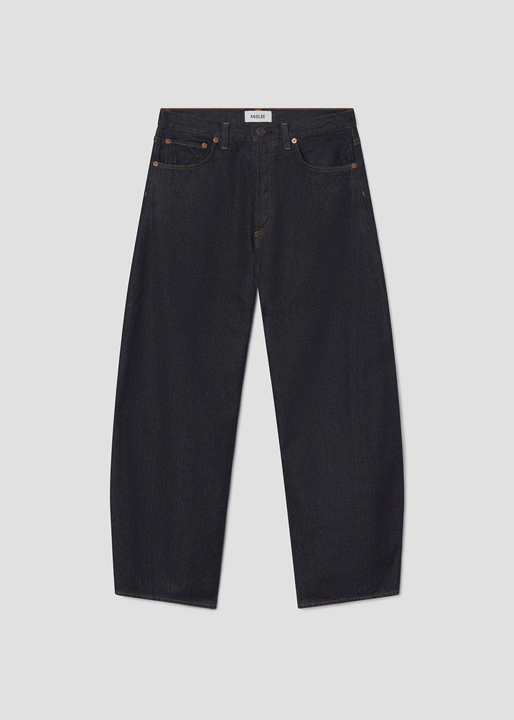 Luna High Rise Pieced Taper in Rinse