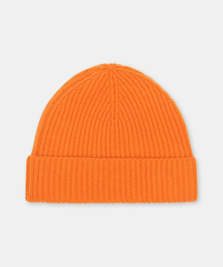 Signature Cashmere Ribbed Beanie