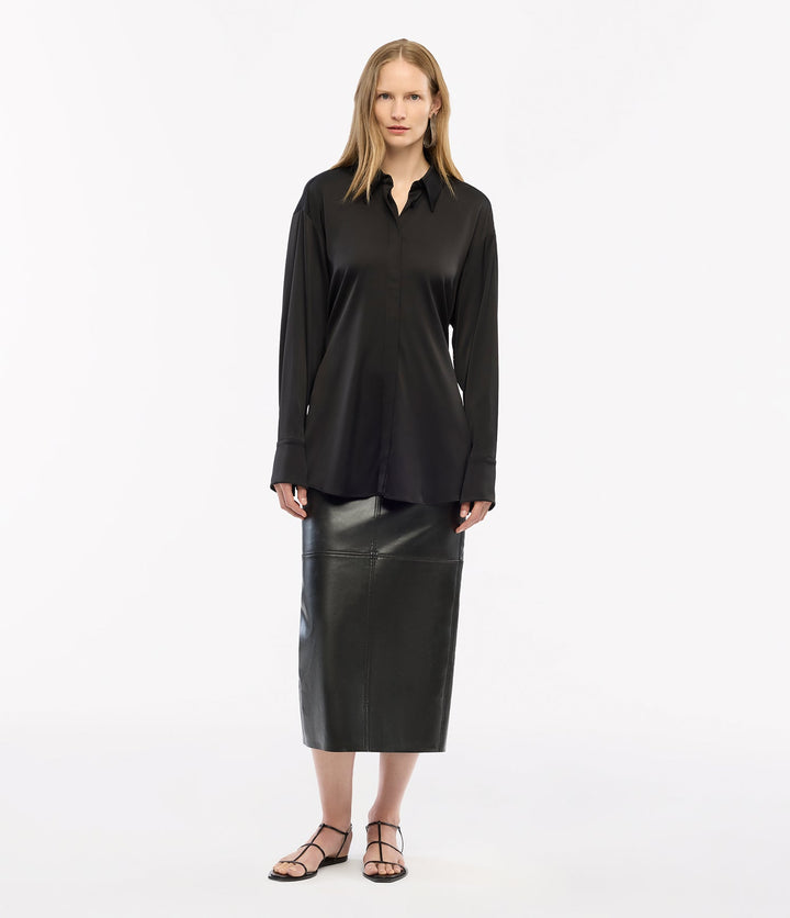 Bias Button Side Shirt