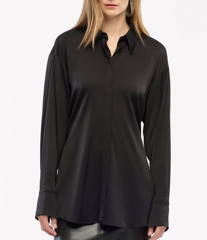 Bias Button Side Shirt