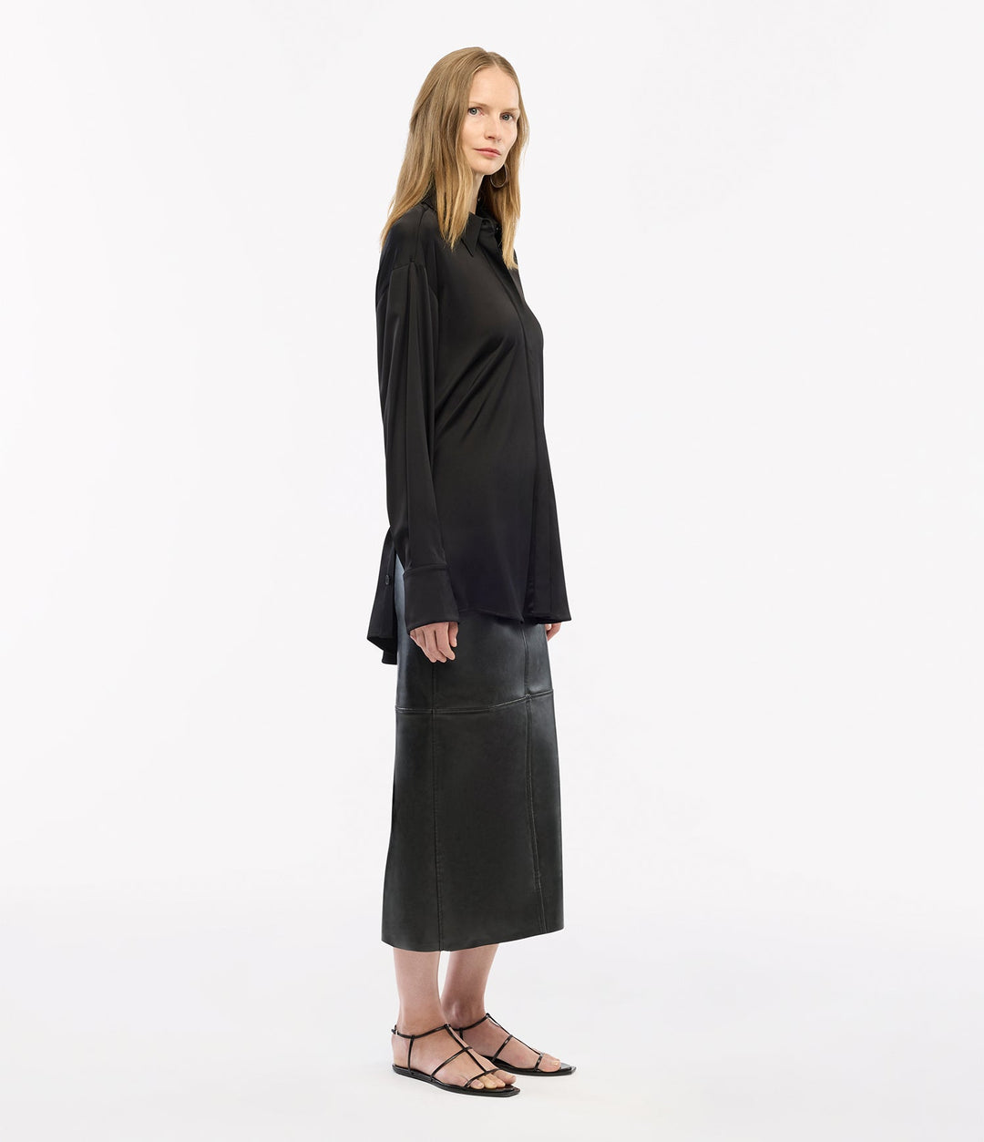 Bias Button Side Shirt