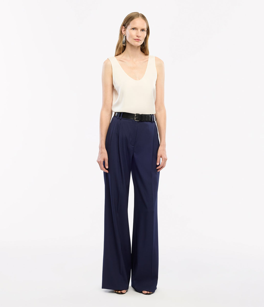 Twill Pleated Trouser