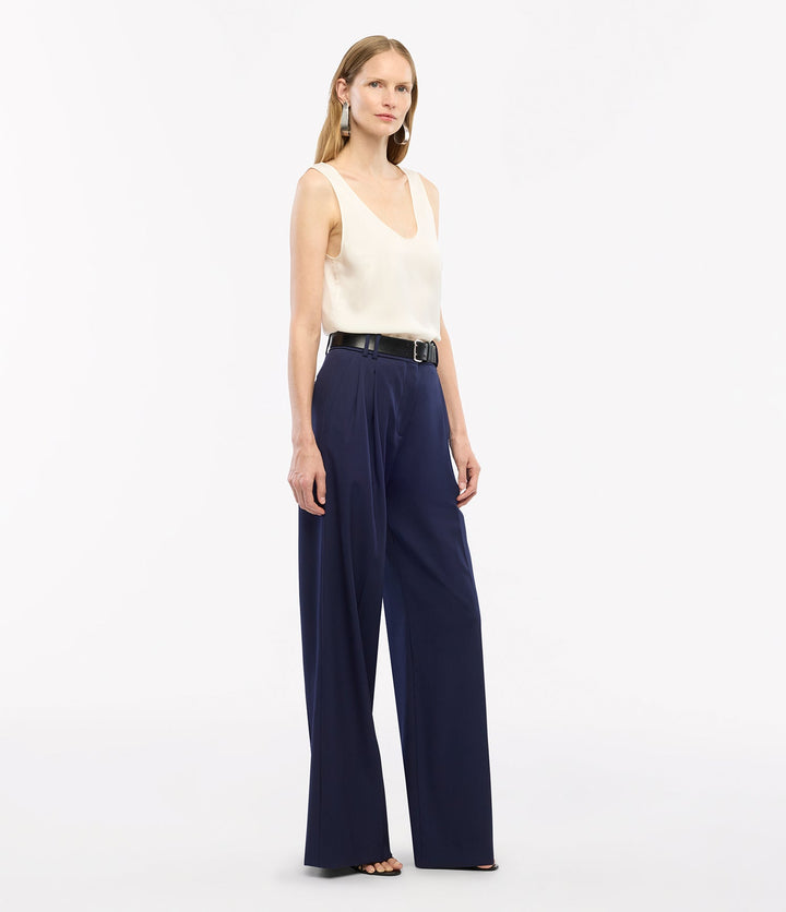 Twill Pleated Trouser