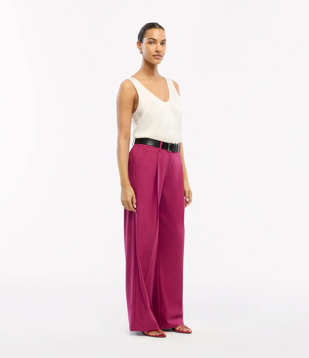 Relaxed Wide Leg Pant