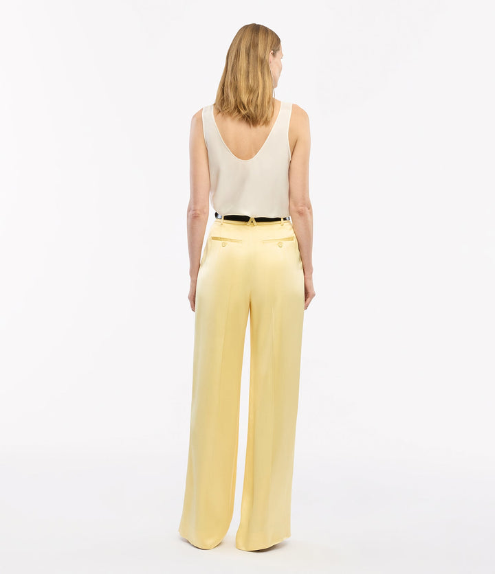 Satin Pleated Trouser