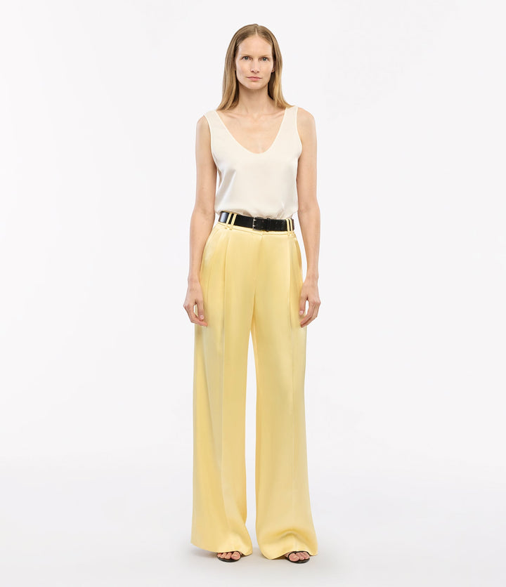 Satin Pleated Trouser