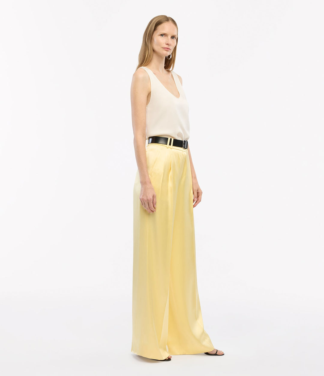 Satin Pleated Trouser