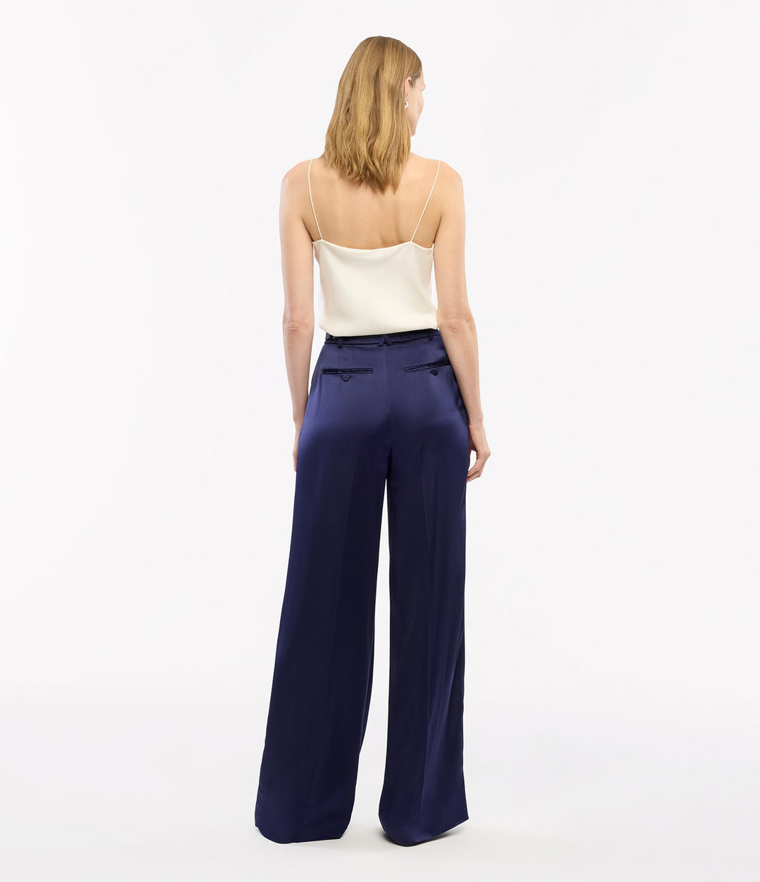 Satin Pleated Trouser