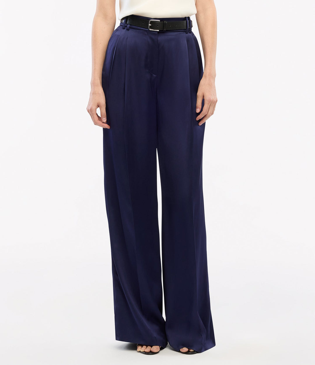 Satin Pleated Trouser