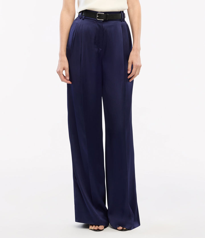 Satin Pleated Trouser