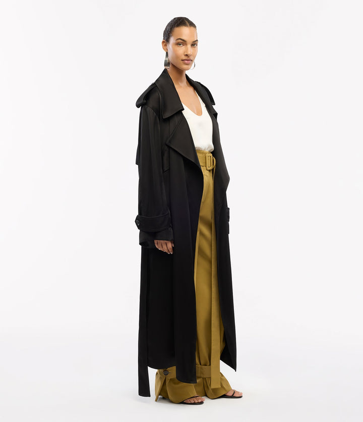 Satin Soft Trench