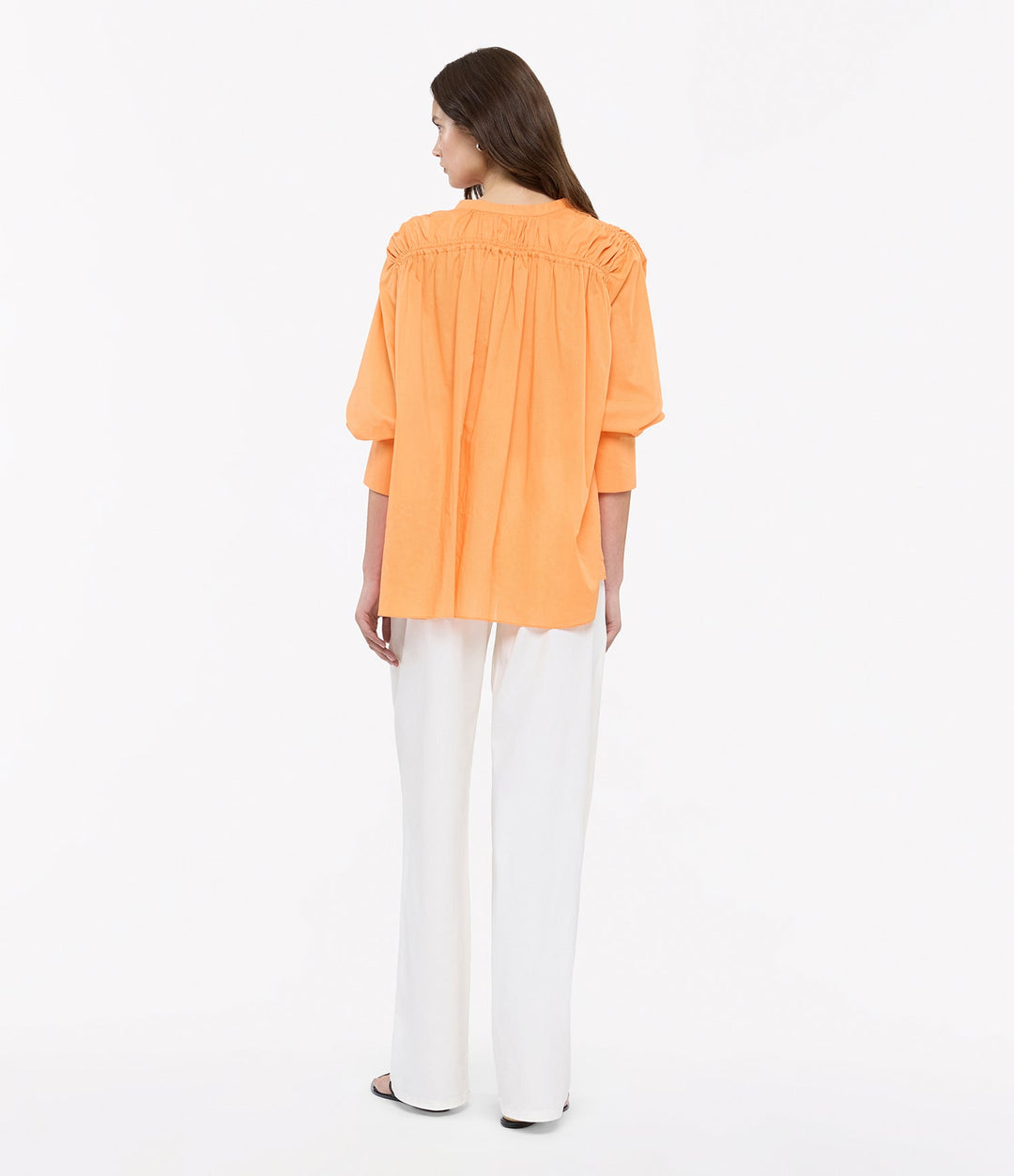 Gathered Voile Blouse