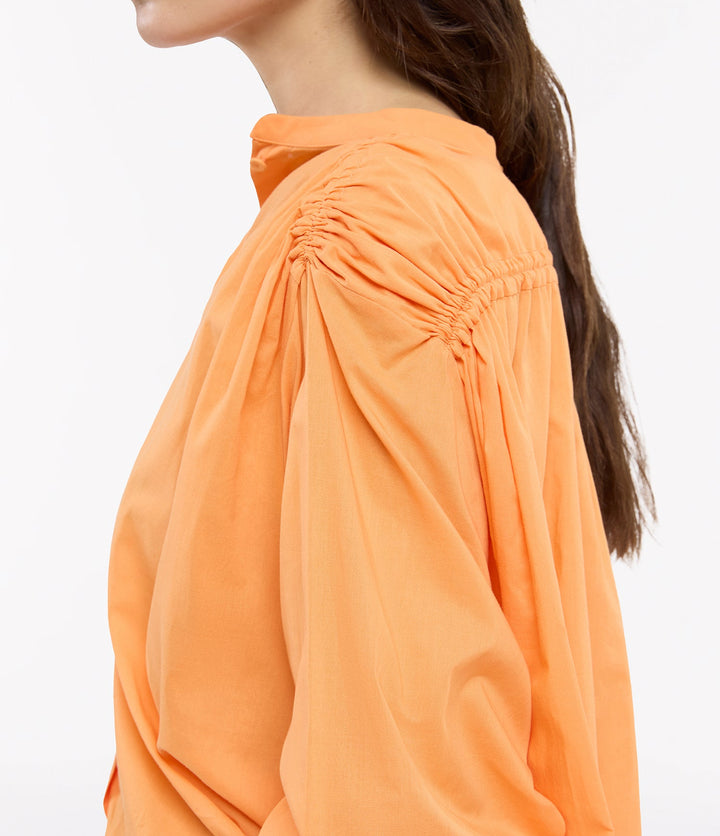 Gathered Voile Blouse