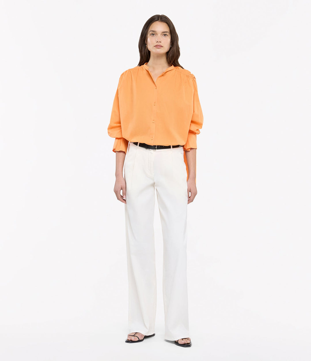 Gathered Voile Blouse