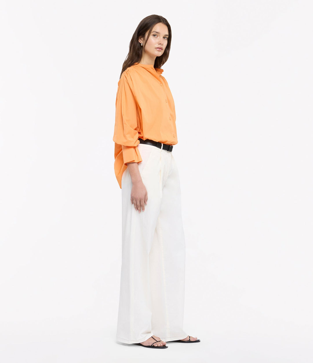 Gathered Voile Blouse