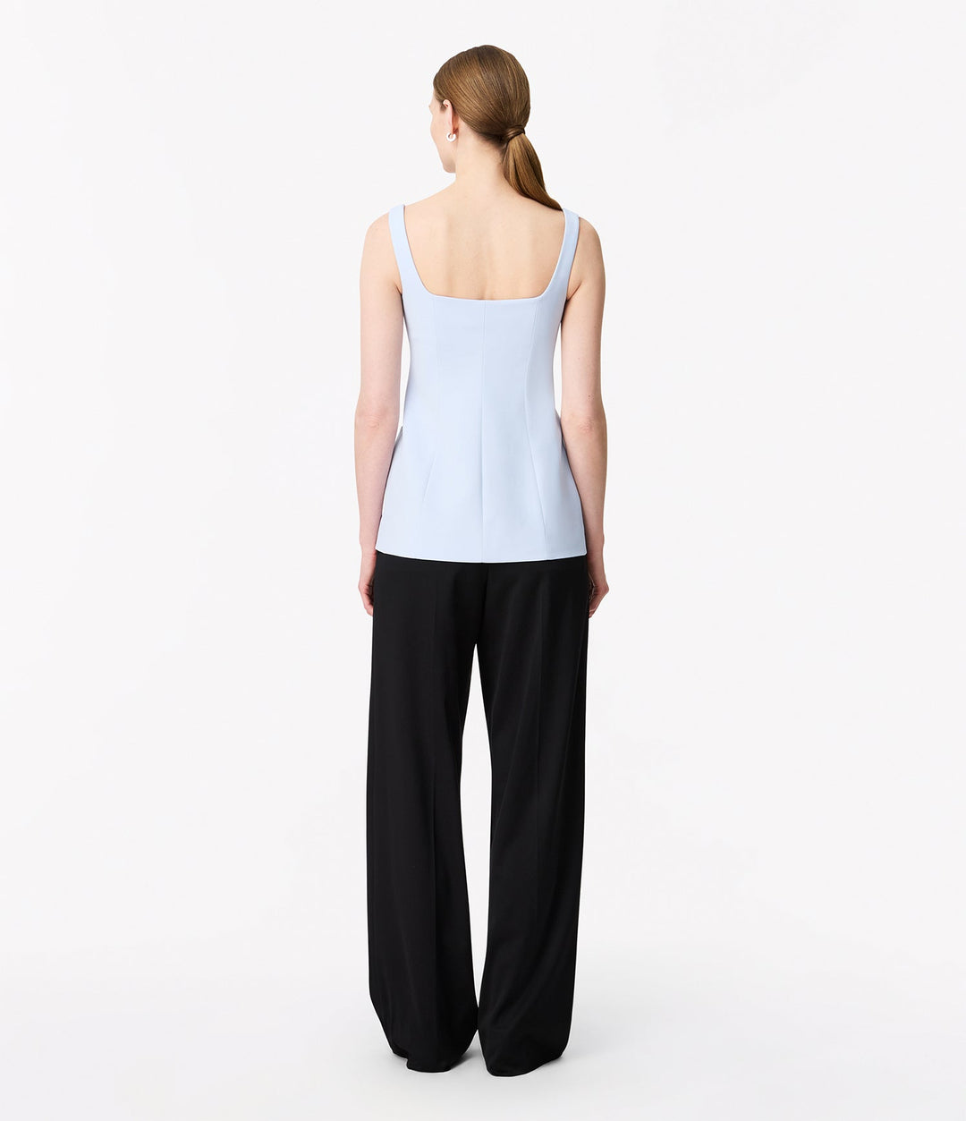 Square Neck Buttoned Top