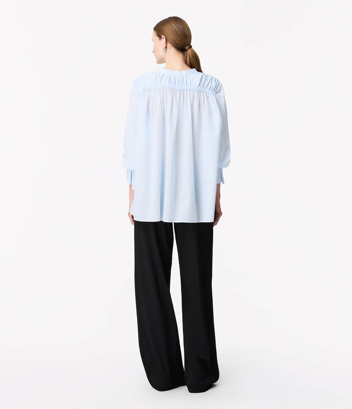 Gathered Voile Blouse