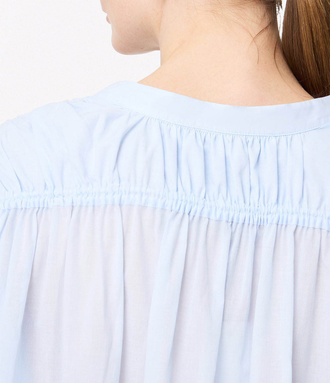 Gathered Voile Blouse