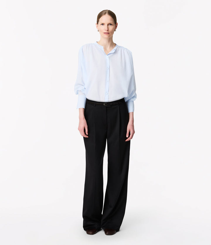 Gathered Voile Blouse