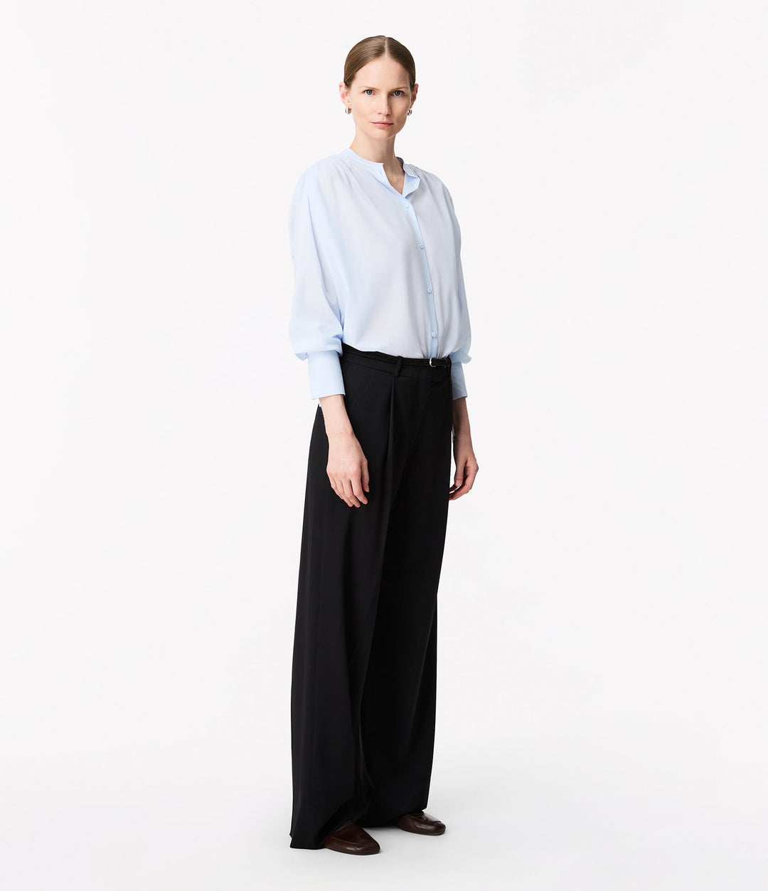 Gathered Voile Blouse