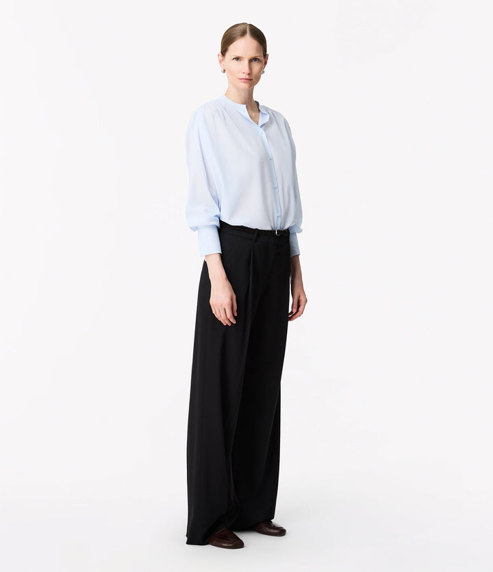 Gathered Voile Blouse
