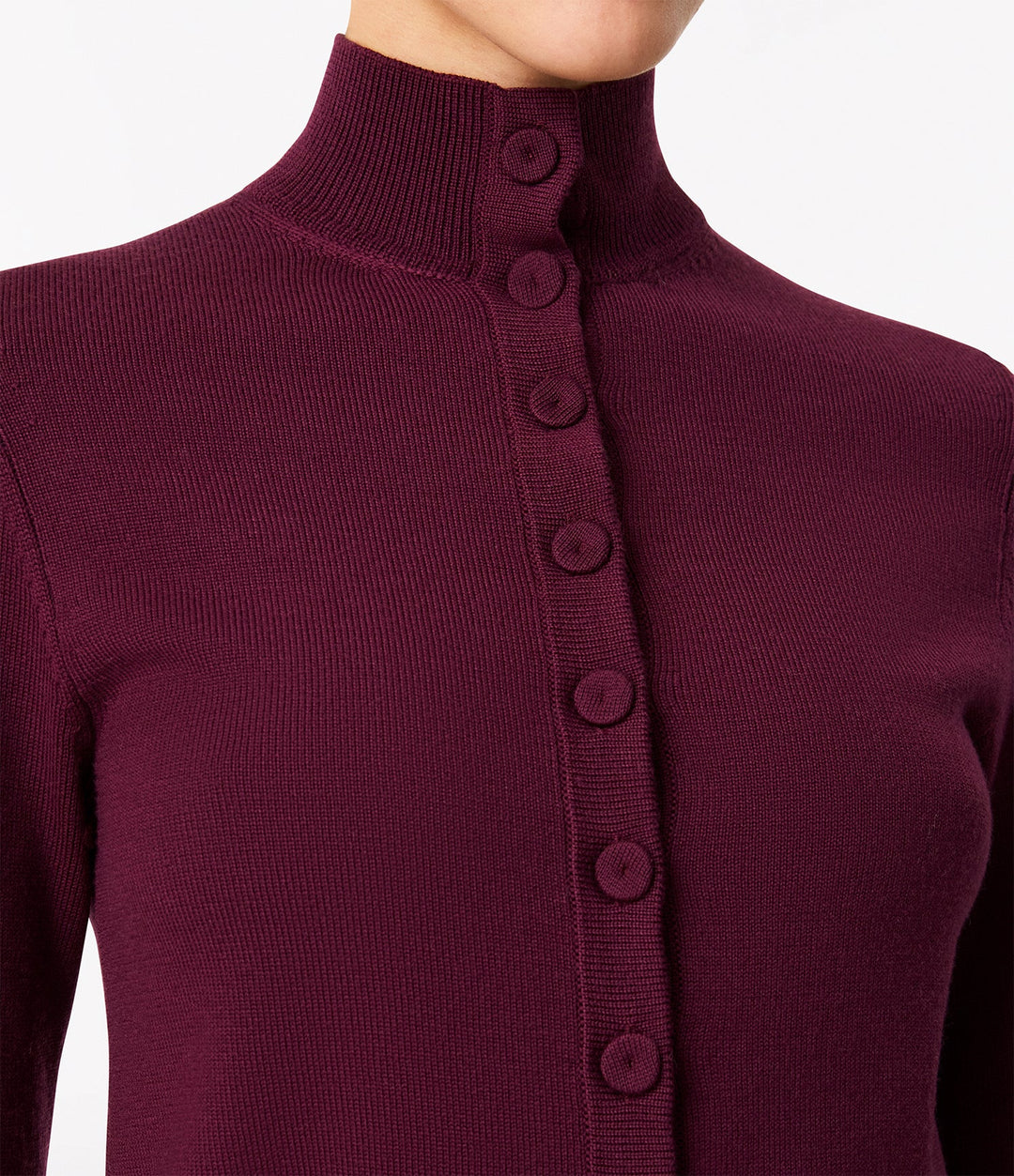 Turtleneck Cardigan