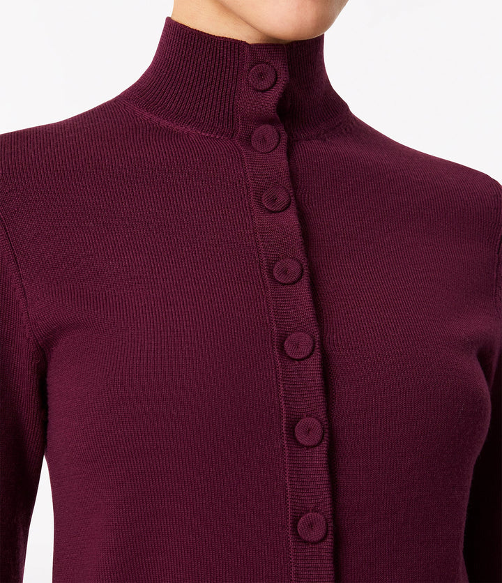 Turtleneck Cardigan