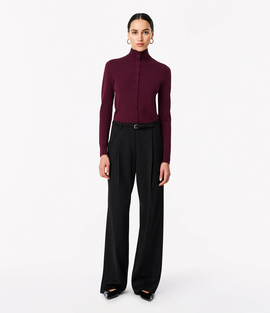 Turtleneck Cardigan