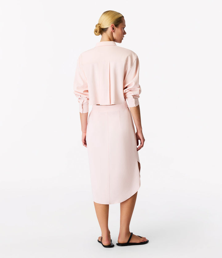 Pleat Back Shirt Dress