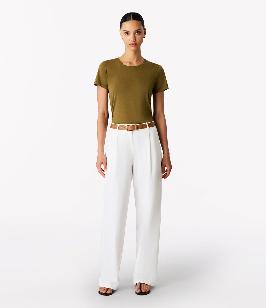 Relaxed Wide Leg Pant