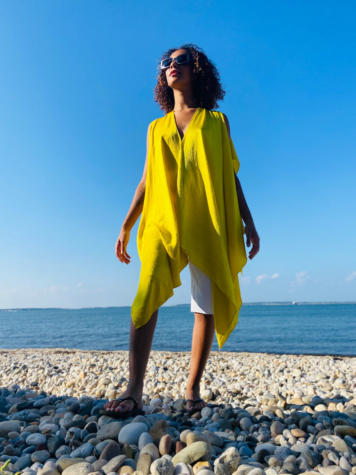 Amsale draped top