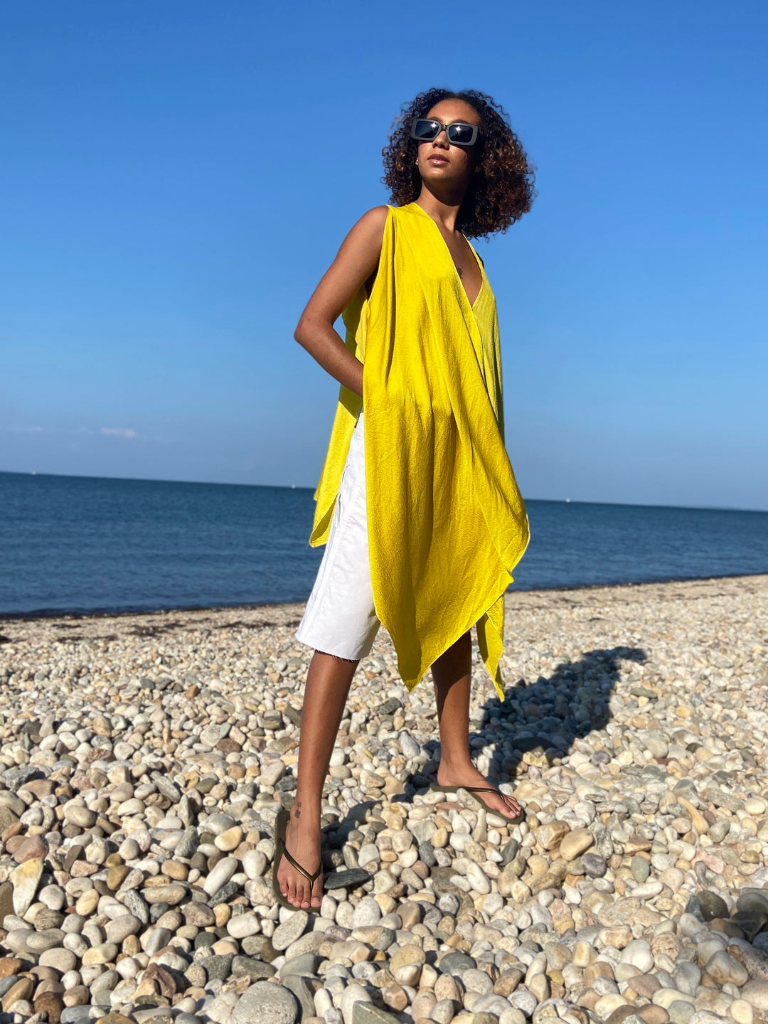 Amsale draped top