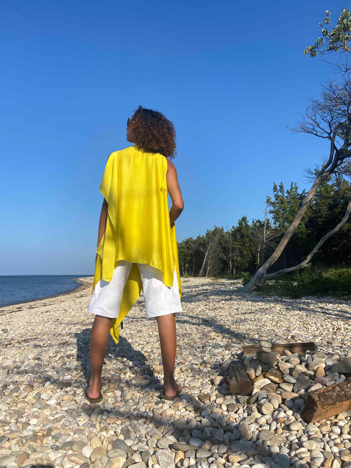 Amsale draped top