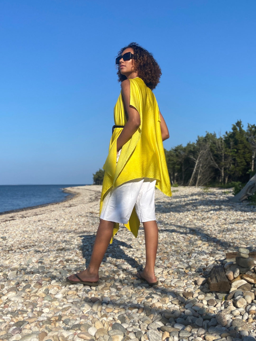 Amsale draped top