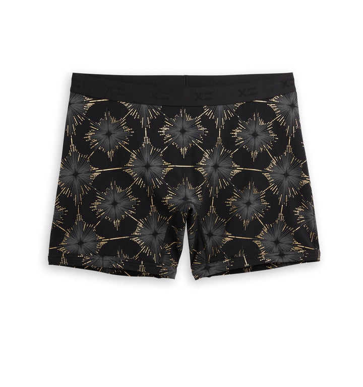 6" No Fly Boxer Briefs - Art Deco Star