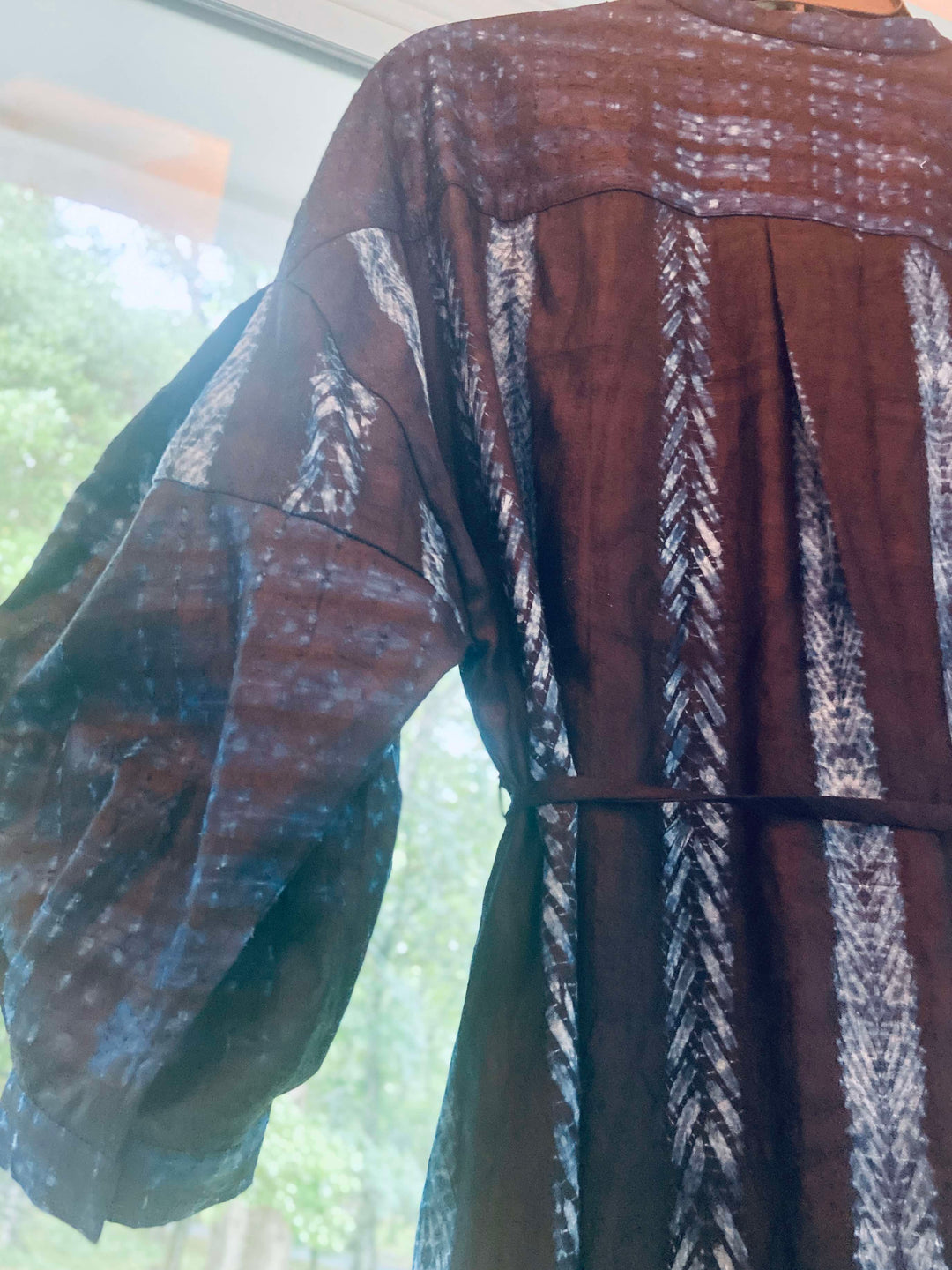 Aster Indigo Adire Shirtdress