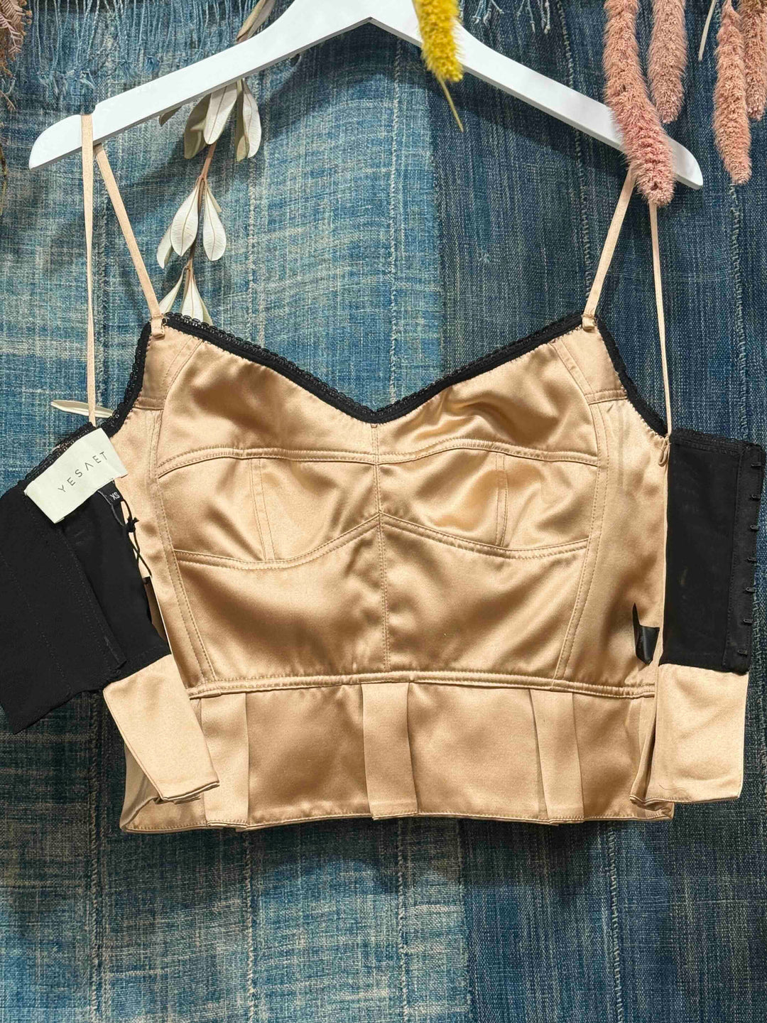 Kiki Silk bustier tank