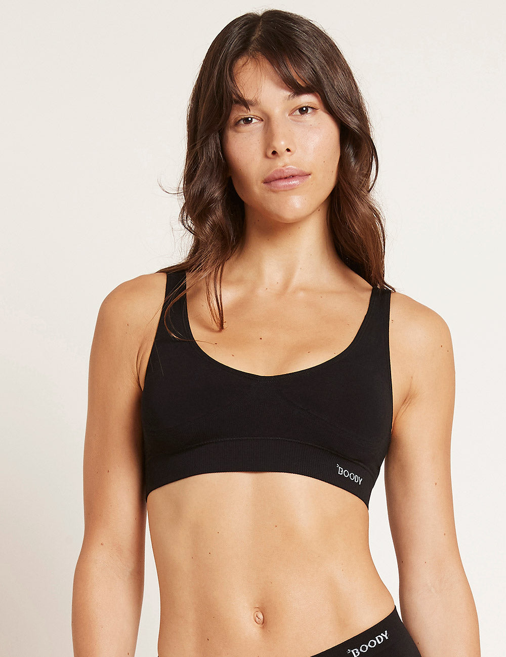 Seamfree Crop Bra - Black