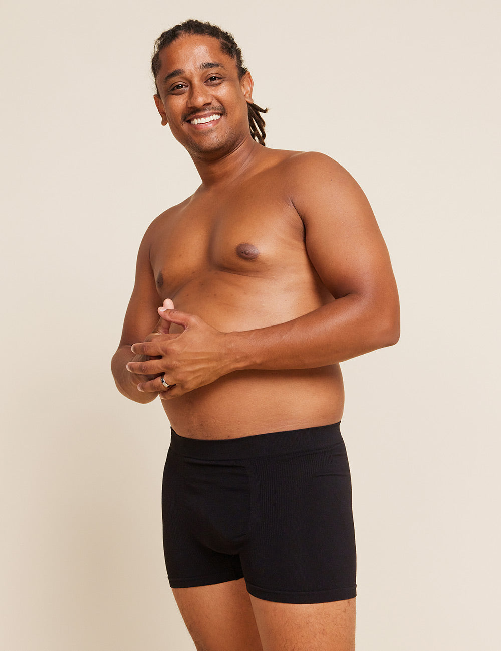 Men's Seamfree Boxer Briefs - Black