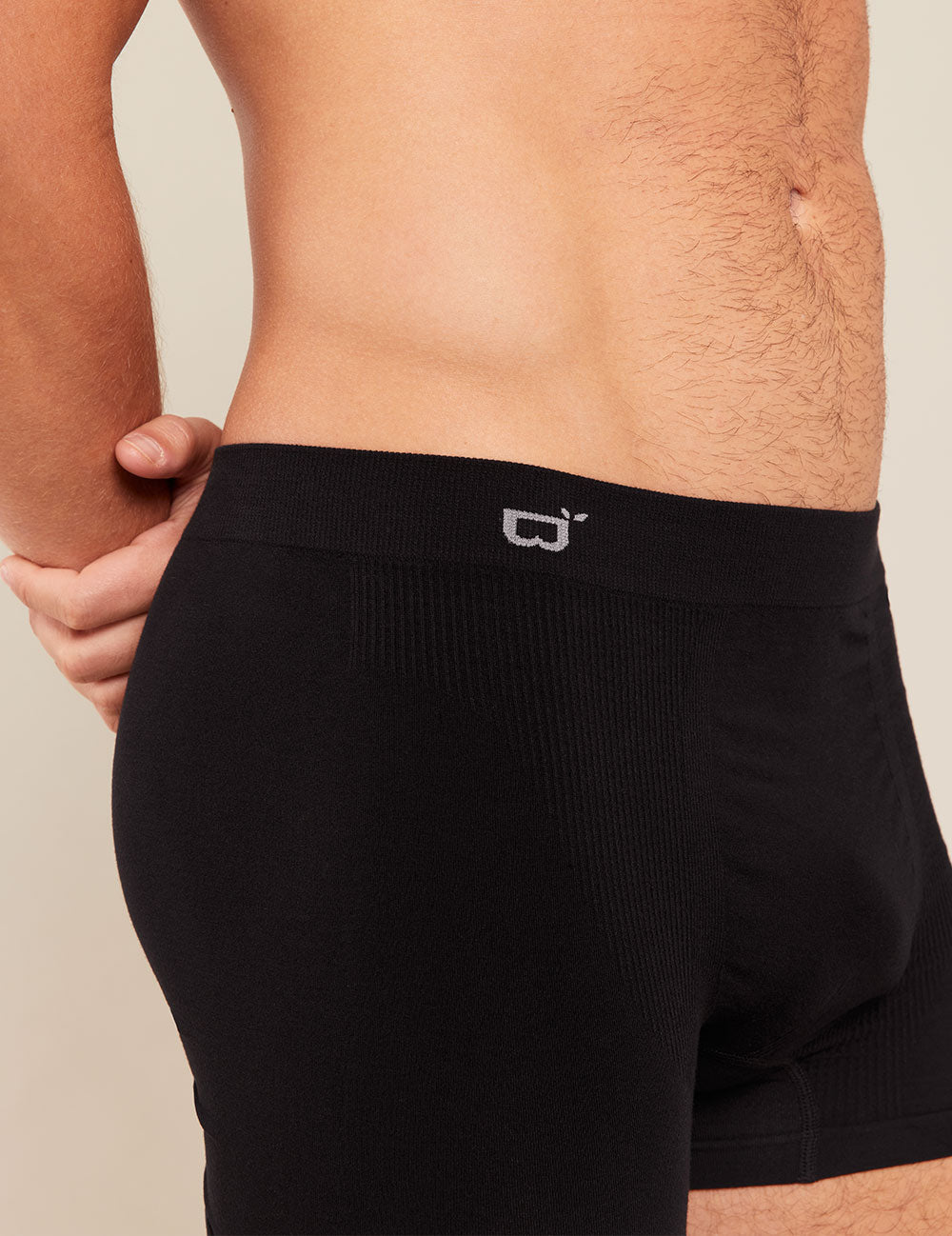 Men's Seamfree Boxer Briefs - Black