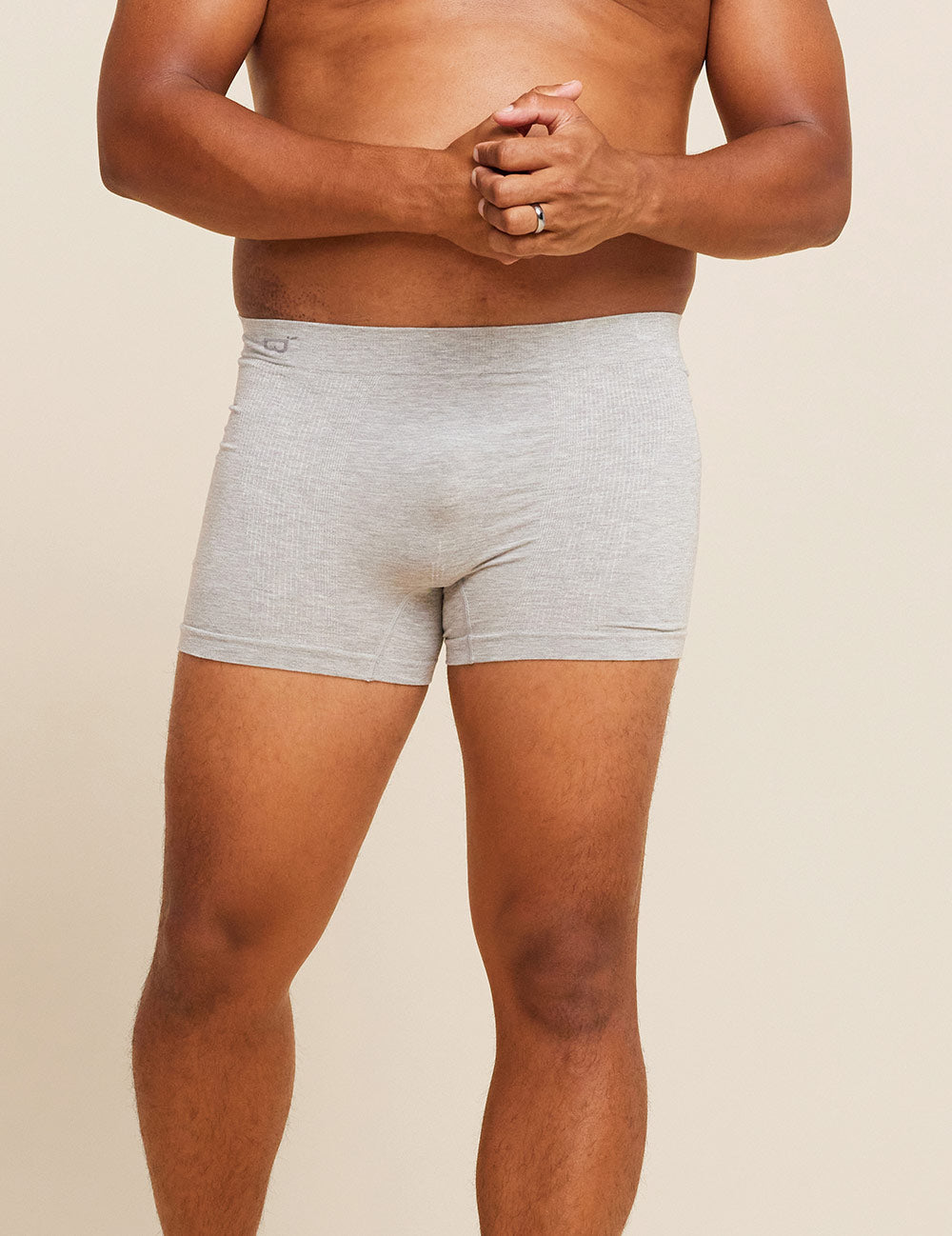 Men's Seamfree Boxer Briefs - Light Grey Marl