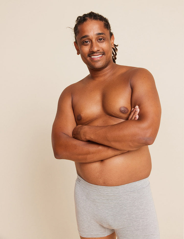 Men's Seamfree Boxer Briefs - Light Grey Marl