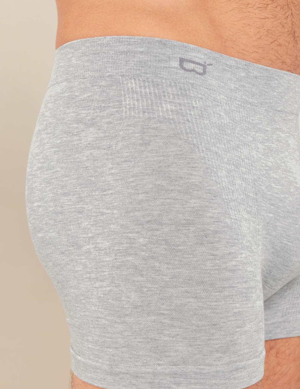 Men's Seamfree Boxer Briefs - Light Grey Marl