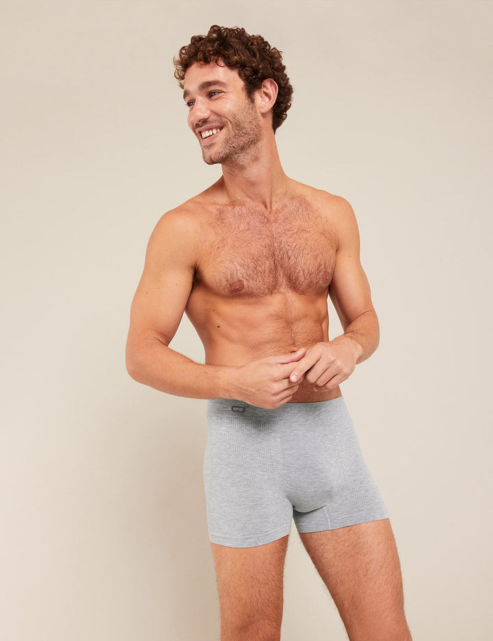 Men's Seamfree Boxer Briefs - Light Grey Marl