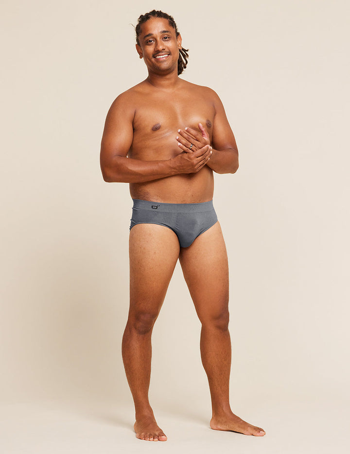 Men's Seamfree Briefs - Charcoal