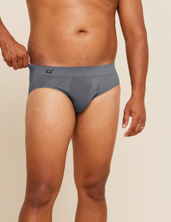 Men's Seamfree Briefs - Charcoal