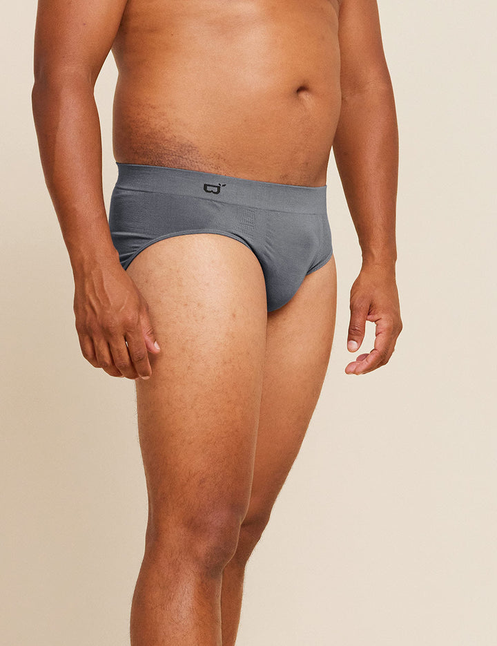Men's Seamfree Briefs - Charcoal